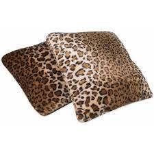 Home decor, bed & bath, curtains & drapes, quilts & comforters Faux Fur Leopard Animal Print 18 X 18 Throw Pillow Cushion Set Of 2 Walmart Com Walmart Com