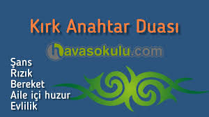 Kirk Anahtar Duasi Sifa Duasi Dualar Tavsiye Sozleri