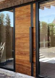 You meet people at the entrance and accompany them throughout the house. 16 Ideas For Modern Front Door Design Ideas Window Design Door Front Ideas Modern R Rustikale Hausturen Fenstergestaltung Haustur Glas