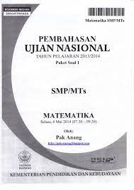 Download pembahasan un matematika 2018 paket 4. Pembahasan Soal Un Matematika Smp 2020 Trik Superkilat Paket 1 Sch Paperplane