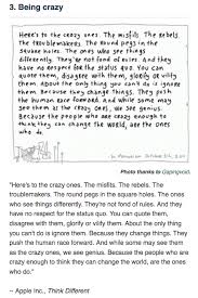Great Quote About Being Crazy For The Workplace Here S To The Crazy Ones The Misfits The Rebels The Trouble Pretty Quotes Inspirational Words Great Quotes