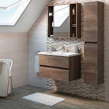 Mobile Bagno Kora Rovere Scuro L 81 Cm Prezzo Online Leroy Merlin Mobile Bagno Design Del Bagno Arredamento Piccolo Bagno