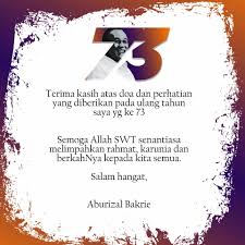 Itulah contoh surat terima kasih untuk orang tua dalam bahasa inggris. Aburizal Bakrie Terima Kasih Untuk Ucapan Dan Doa Dari Facebook