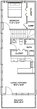 This simple house plan can work as a new guest abode, or you can choose to use it as a temporary vacation dwelling. 1 Bedroom 1 5 Bath 36x42 House Model 2e 961 Sq Ft Instant Download Pdf Floor Plan Art Collectibles Architectural Drawings Vadel Com