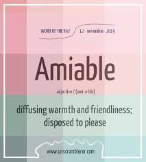 Amiable Words Uncommon Words English Vocabulary Words