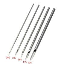 This is impossible if you use a sewing needle. 18g 10pcs Silver Steel Safety Ear Body Nose Lip Navel Piercing Needle Pierce Tool Tattoo Supply Beauty Kit With Individual Package Earplugs Safety Security Urbytus Com