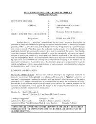 MISSOURI COURT OF APPEALS EASTERN DISTRICT OPINION SUMMARY MATTHEW J.  BUSCHER, ) No. ED108699 ) Appellant, ) Appeal from the Cir