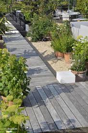 Un Jardin Sur Un Toit Au Coeur De La Ville Jardins Terrasse Jardin Jardin De Devant