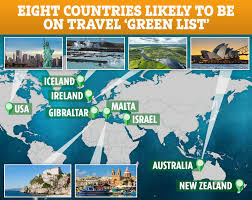 Green list countries have the lightest restrictions for inbound travellers to the uk, with no quarantine imposed and just one pcr test required within two days of arrival. Israel Iceland And America Among Only Eight Countries On The Green List For Travel From May 17 Sources Claim