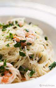 Angel Hair Pasta With Shrimp And Parmesan Lemon Cream Sauce Recipe Simplyrecipes Com Recipe Food Recipes Cooking Recipes