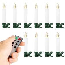 10 Pack Clip On Led Taper Candles Wyz Works