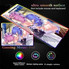 This is the time to give your beast computer a cool addition with your favorite anime mouse pad. Re Zero Sexy Girl Anime Rgb Gaming Mouse Pad Large Gamer Computer Mousepad Led Keyboard Desk Pc Mause Pad Laptop Desk Mat Xxl Mouse Pads Aliexpress