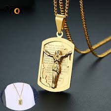 18k yellow & white gold estate cross religious crucifix pendant. Vnox Mens Gold Tone Jesus Cross Necklaces Stainless Steel Italian Bible Religious Jewelry Pendant Necklaces Aliexpress