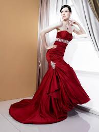 Elegant Red Mermaid Wedding Dress Red Wedding Dresses Red Wedding Gowns Wedding Dress Styles