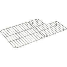 This is a great addition to your sink that will protect and keep it it has rubber tips on legs to protect sink and rounded corners. Kohler Sink Bowl Rack Bottom Grid Dishwasher Safe Stainless Steel Rubber Feet 885612233929 Ebay