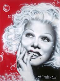 Jean Harlow Painting by Alicia Hayes