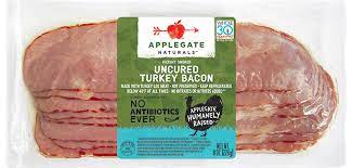 Is it just something labeled like texas style bacon fried bacon, but with turkey bacon. Products Bacon Natural Turkey Bacon Applegate