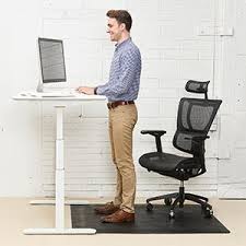This standing desk mat helps in fighting fatigue. Ergonomic Sit Stand Chair Mat For Multi Surface