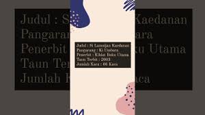 Pasipatanana teu parok jeung batur, sok ngarasa sagala nyaho tapi saenyana mah bodo katotoloyoh. Resensi Novel Bahasa Sunda Si Lamsjian Kaedanan Youtube