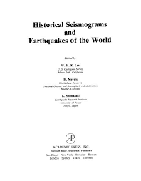 Historical Seismograms Evidence From The Ad 2000 Izu Islands