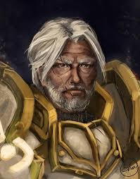 Spoiler* I painted a portrait of Turalyon's new character model <3 : r/wow