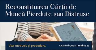 Reconstituirea Cartii De Munca Pierdute Sau Distruse Cuculis Si Asociatii