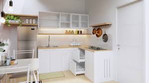 Dengan sedikit sentuhan pot bunga yang tidak hijau, tetap menampilakan kesan estetika pada rumah anda. Cara Mendesain Dapur Kecil Agar Terlihat Lebih Luas Id