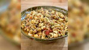 Pasta With Confetti Caponata Ragu Recipe From Rachael Ray Rachael Ray Show Ragu Recipe Recipes Food Network Recipes