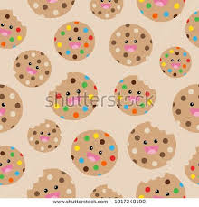 Download and use 100,000+ ice cream background stock photos for free. Seamless Pattern Of Kawaii Textured Chocolate Chip Cookies On A Cream Background Great For Backgrounds Wallpapers Seamless Patterns Kawaii Background Kawaii