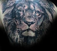 Lion spirit animal is the legendary ruler ~ the king of kings ~ lion symbolism by author; 50 Lion Back Tattoo Designs For Men Masculine Big Cat Ink Ideas