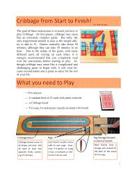 The set may include additional pegs for keeping track of match scores. Cribbage From Start To Finish