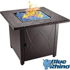 Legacy heating 28 inch square propane fire pit legacy heating brought this dual function square fire table to offer fire and warmth to your quality life. Outdoor Propane Fire Pit From Blue Rhino Cool Fire Pits Gas Firepit Fire Pit Table