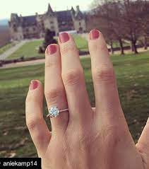 Real Customers Real Proposals Real Engagement Rings From Blue Nile Submit Your P Real Engagement Rings Morganite Engagement Ring Set Circle Engagement Rings