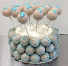 Skin, hair, bonnet/pop stick/ribbon colors are totally. 26 Inspirational Cake Pops Baby Boy Shower Baby Shower