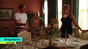 Welcome back to betty's dinner party. Greg Harris Mad Men Wiki Fandom