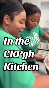 Among the hustle and bustle in the CKP kitchen, we found Class 111  students, Jasmine and Jazzlyn, baking nearly 300 peach medley muffins for  school meals. And yes, they definitely wanted to make @Chef ...