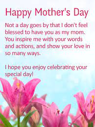 Mother's day 2021 special quotes ,messages, images and greetings | happy mother's day 2021hey guys in this video best happy mother's day quotes & wishes for. Enjoy Your Special Day Happy Mother S Day Card Birthday Greeting Cards By Davia