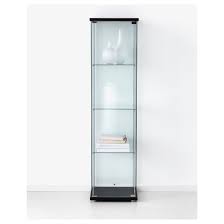 Detolf Glass Door Cabinet Black Brown 16 3 4x64 1 8 Ikea Glass Cabinet Doors Glass Curio Cabinets Ikea Detolf