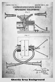 Alexander Graham Bell Speaking Telephone Patent Print Art Poster | Alexander  Graham Bell, Graham Bell, Alexander Graham