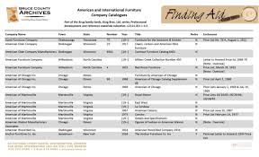 Has been crafting fine wood furniture since 1971.but our roots run far deeper. American Furniture Company Catalogues