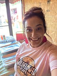 Almost forgot to post yesterday but we came out and participated in  Mulberry's National Night Out....we gave away FREE cinnamon rolls (not  pictured because we were out in about 25 minutes) and