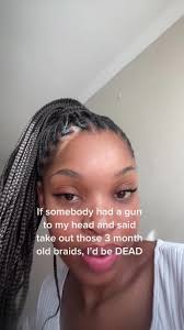 Dont ask to see the back thou😭❤️ #knotlessbraid #knotlesshairstyles #...