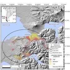 2 Volcanic Hazard Map With Restricted Access Zones Evacuation And Download Scientific Diagram