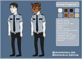 FNAF Jeremy Fitzgerald - Ref by dominobear -- Fur Affinity [dot] net