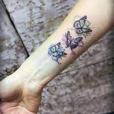 Watercolor Butterflies On Wrist By Charl Richardson Wrist Tattoos For Women Wrist Tattoos Tattoos For Women