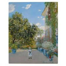 Claude Monet The Artists House At Argenteuil Plaque Zazzle Com Claude Monet Artist Monet