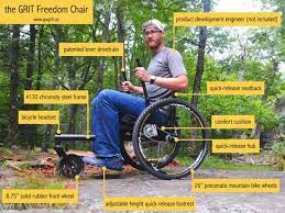 the grit freedom chair takes the wheelchair mountain biking wheelchair aging in place mountain bike wheels