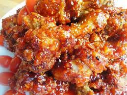 Sweet Sour Spicy Korean Fried Chicken Yangnyeom Tongdak Recipe Maangchi Recipes Cooking Recipes Spicy Fried Chicken