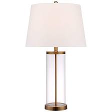 Glass And Gold Cylinder Fillable Table Lamp X1217 Lamps Plus Table Lamp Lamp Glass Lamp