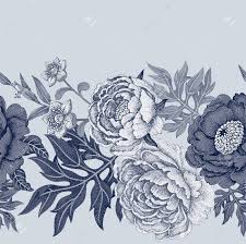 Pngtree offers seamless floral pattern png and vector images, as well as transparant background seamless floral pattern clipart images and psd files. Seamless Pattern Illustration Of Garden Flowers Of Roses Peonies Royalty Free Cliparts Vectors And Stock Illustration Image 55290919